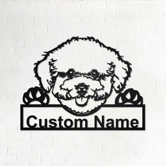 Personalized Bichon Frise Metal Sign | Bichon Frise Metal Wall Art | Dog Metal Sign| Dog Lover Gift | Bichon Frise Lover Gift | Bichon Frise - Thegiftio UK