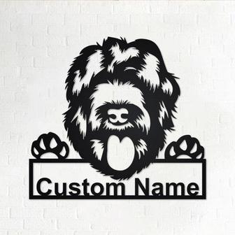 Personalized Black Russian Terrier Metal Sign | Black Russian Terrier Metal Wall Art| Dog Metal Sign | Dog Lover Gift| Black Russian Terrier - Thegiftio UK