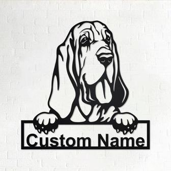 Personalized Bloodhound Metal Sign | Bloodhound Metal Wall Art| Dog Metal Sign | Dog Lover Gift| Bloodhound Lover Gift | Bloodhound - Thegiftio UK