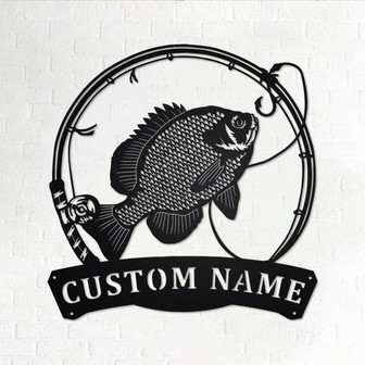 Personalized Bluegill Fish Metal Sign | Fishing Metal Wall Art | Fishing Metal wall Decor | Fishing Lover| Custom Fishing| Fishman| Bluegill - Thegiftio UK
