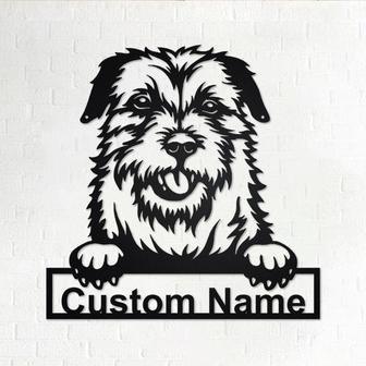Personalized Border Terrier Metal Sign | Border Terrier Metal Wall Art | Dog Metal Sign | Dog Lover Gift | Border Terrier | Custom Dog - Thegiftio UK