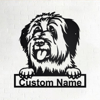 Personalized Briard Metal Sign | Briard Metal Wall Art | Dog Metal Sign | Dog Lover Gift | Custom Dog | Briard Lover Gift | Briard - Thegiftio UK