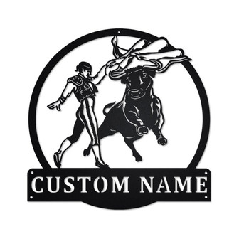 Personalized Bullfighting Metal Sign | Bullfighting Metal Wall Art | Bullfighting Metal Sign | Bullfighting Lover | Bullfighting Gift - Thegiftio UK