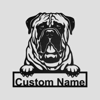 Personalized Bullmastiff Dog Metal Sign | Bullmastiff Dog Metal Wall Art | Dog Metal Sign| Bullmastiff Dog Gift | Bullmastiff Dog Lover Gift - Thegiftio UK