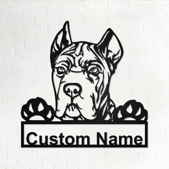 Personalized Cane Corso Metal Sign | Cane Corso Metal Wall Art | Cane Corso Metal Wall Decor | Custom Cane Corso | Custom Dog | Dog Lover - Thegiftio UK