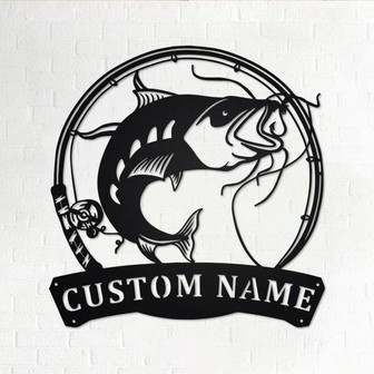 Personalized Catfish Fish Metal Sign | Fishing Metal Wall Art | Fishing Metal wall Decor | Fishing Lover| Custom Fishing | Fishman | Catfish - Thegiftio UK