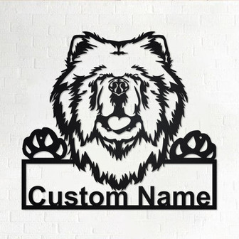 Personalized Chow Chow Metal Sign | Chow Chow Metal Wall Art | Chow Chow Metal Wall Decor | Custom Chow Chow | Custom Dog | Chow Chow Dog - Thegiftio UK