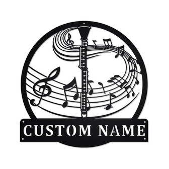 Personalized Clarinet Metal Sign | Clarinet Metal Wall Art | Clarinet Metal Sign| Clarinet Lover| Clarinet Gift| Clarinet Musical Instrument - Thegiftio UK