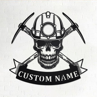 Personalized Coal Miner Metal Sign | Coal Miner Metal Wall Art | Coal Miner Metal wall Decor | Coal Miner Gift | Coal Miner Custom | Mining - Thegiftio