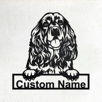 Personalized Cocker Spaniel Metal Sign | Cocker Spaniel Metal Wall Art | Cocker Spaniel Metal Wall Decor | Custom Cocker Spaniel |Custom Dog - Thegiftio UK