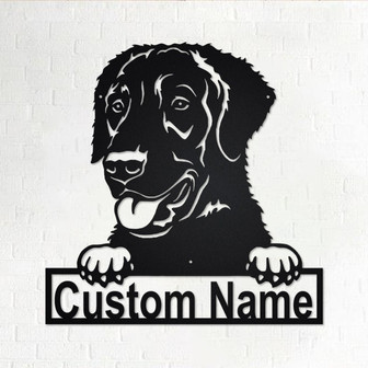 Personalized Curly-Coated Retriever Metal Sign | Dog Metal Wall Art | Dog Metal Wall Decor | Custom Curly-Coated Retriever Dog | Custom Dog - Thegiftio