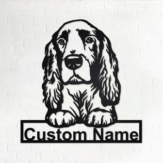 Personalized Field Spaniel Metal Sign | Field Spaniel Metal Wall Art | Field Spaniel Metal Wall Decor | Custom Field Spaniel Dog |Custom Dog - Thegiftio UK