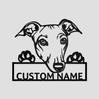 Personalized Greyhound Metal Sign | Greyhound Metal Wall Art | Dog Metal Sign | Greyhound Gift | Greyhound Lover Gift | Greyhound Lover - Thegiftio UK