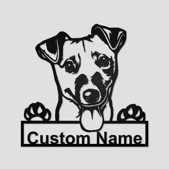 Personalized Jack Russell Terrier Metal Sign | Jack Russell Terrier Metal Wall Art | Dog Metal Sign | Jack Russell Terrier Gift | Dog Lover - Thegiftio UK