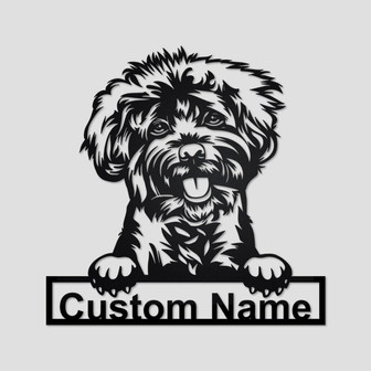 Personalized Labradoodle Metal Sign | Labradoodle Metal Wall Art | Dog Metal Sign | Labradoodle Gift | Dog Lover | Labradoodle Lover Gifts - Thegiftio UK