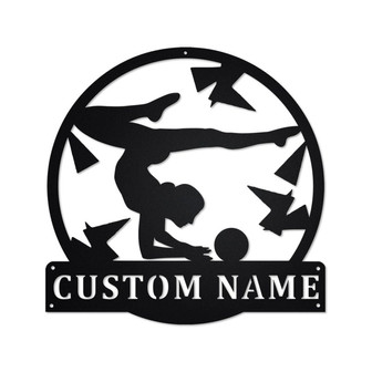 Personalized Rhythmic Gymnastics Ball Metal Sign | Rhythmic Gymnastics Ball Metal Wall Art | Rhythmic Gymnastics Ball Lover Gift| Gymnastics - Thegiftio