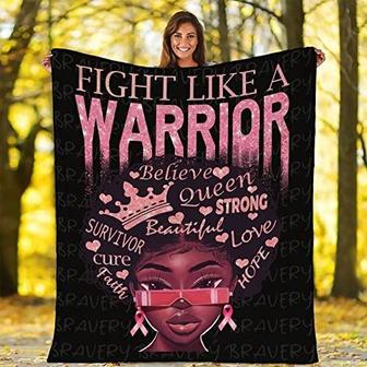 Throw Blanket Fight Breast Cancer Soft Bed Blanket Cozy Lightweight Flannel Blanket Warm Fleece Blanket Fuzzy Blanket For Couch Sofa Bed Gift All Season Home Decoration - Thegiftio UK