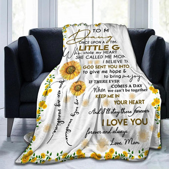 Fleece Blanket To My Daughter Sunflower Letter Throw Blankets From Mom Encourage Blanket Gift For Daughter Soft Warm Bed Blanket Quilts Cozy Blanket For Bedroom Travel Nap Camping - Thegiftio UK