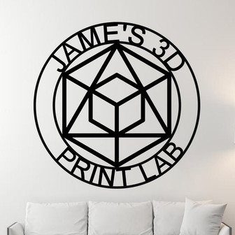 3D Print Sign, Print Lab Sign, 3D Printing Business Sign, Print Room Sign, 3D Printing, Metal Sign, 3D Sign, Lab Sign, 3D printer Room Sign - Thegiftio UK