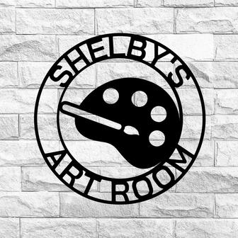 Art Room Sign, Craft Room Sign, Arts and Crafts Sign, Metal Sign, Hobby Sign, Painting Sign, Art Class Sign - Thegiftio UK