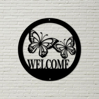 Born to Hunt Monogram - Personalized Metal Hunting Sign - Hunting Decor Cabin Decor, butterfly welcome, wall decor, metal welcome sign - Thegiftio UK