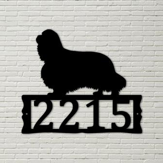 Cavalier King Charles Spaniel - House Numbers - Metal Address Plaque for House, Address Number, Metal Address Sign, House Numbers - Thegiftio UK
