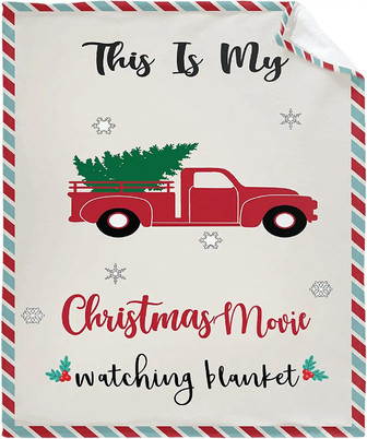 This Is My Christmas Movie Watching Blanket Blanket For Daughter Son Fleece Throw Blanket Gift Super Soft Cozy Warm Lightweight On Home Bed Sofa Couch Dorm - Thegiftio UK