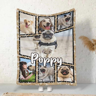 Custom Blanket For Kids Boys Girls, Pet Dog Collage With 7 Your Own Photos Bed Blanket Personalized Throw Blanket For Daughter Son From Mom Dad Gifts For Teens Bedroom Birthday - Thegiftio UK