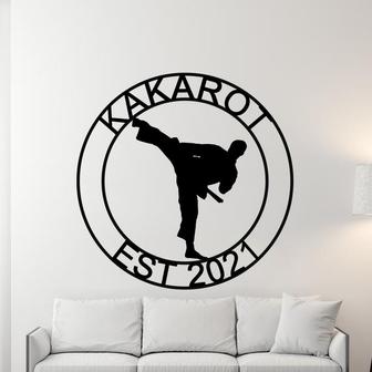 Custom MMA Metal Sign, Personalized Karate Sign, Martial Arts Dojo Decor, Gift for MMA Fighter, Karate Metal Wall Art, Judo, Jiu-Jitsu - Thegiftio UK