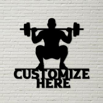Customizable Metal CrossFit sign, Personalized Gym Decoration, Metal Gym Decoration, Custom Home Gym Sign - Thegiftio UK