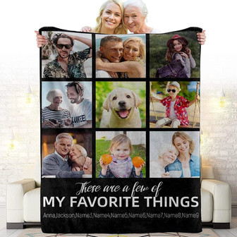 Customized Pictures Blanket Custom Photos Throw Blanket Personalized Soft Fleece Blanket For Bedding Sofa And Travel Family Pattern Photo Gift For Family Memorial Blanket Gifts - Thegiftio UK