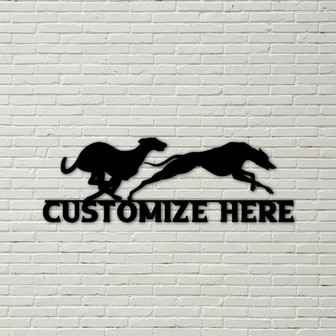 dog racing sign, dog racing decor, racing dog decor, metal dog sign, metal dog decor, dog sign, steel dog sign, dog racing, track dog decor - Thegiftio UK