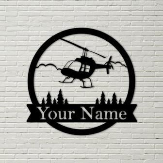 Helicopter metal sign, Pilot Gifts, Personalized Aviation Signs, Custom Metal Signs, helicopter pilot, helicopter gift, pilot gifts - Thegiftio UK