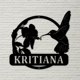 Hummingbird Metal Sign, hummingbird, metal bird sign, bird metal sign, metal home décor, home metal décor, house warming, mother's day gift - Thegiftio