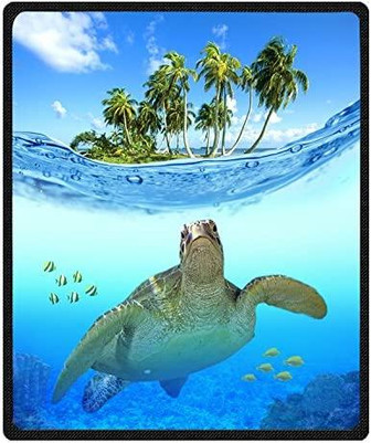 Printing 3d Sea Turtle Blanket Throw Blanket Bed Blankets Super Soft And Cozy Fleece Feeling Blanket For Travelling - Thegiftio UK