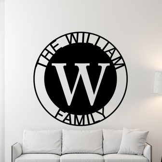 Initial Sign, Name sign, Personalized Family Sign, Last name Sign, Family, Metal sign, Wedding Gift, Wedding Sign, Housewarming Gift, Metal - Thegiftio UK