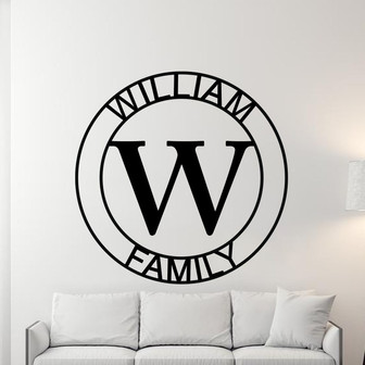 Last Name Metal Sign EST, Family Name Sign, Personalized Metal Wall Decor, Housewarming Gift, Welcome Sign Front Porch, Metal Monogram Sign - Thegiftio UK