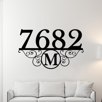 Metal Address Sign, Address Sign for House, House Address Sign, Address Number Sign, Outdoor Address Sign, Hanging Address Sign, For Yard - Thegiftio UK