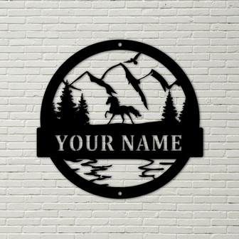 Metal Horse Sign-Outdoor Metal Signpersonalized sign, western, farmhouse style, horse sign, farm sign, wall hangings, metal sign, farm decor - Thegiftio