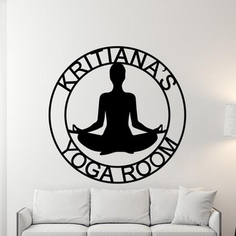 Mothers day gift, Personalized Mothers day Gift, Gift for Mom, Custom Yoga Metal Sign, Personalized Yoga Sign, Yoga Studio Decor, Gift Mom - Thegiftio UK