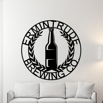 Personalized Brewery Metal Sign, Gift For Him, Boyfriend Gift, Husband Gift, Metal Wall Art, Housewarming Gift, Metal Sign, Metal Wall Yorch - Thegiftio