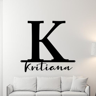 Personalized Family Name Metal Sign, Last Name Sign, Initial, Metal Monogram, Door Hanger, Housewarming Gift, Wedding Monogram, Anniversary - Thegiftio UK
