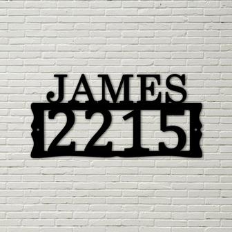 PERSONALIZED House Numbers - Metal Address Plaque for House, Address Number, Metal Address Sign, House Numbers, Front Porch Address - Thegiftio UK