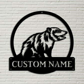 Personalized Opossum Monogram Metal Sign Art, Custom Opossum Metal Sign, Animal Funny, Father's Day Gift, Pets Gift, Birthday Gift - Thegiftio UK