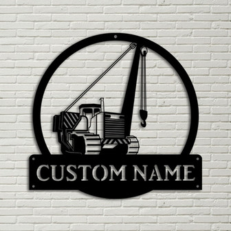 Personalized Pipelayer With Operator Monogram Metal Sign Art Pipelayer Monogram Metal Sign Operator Lover Sign Decoration For Living Room - Thegiftio UK