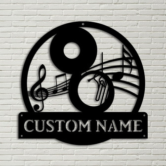 Personalized Sousaphone Monogram Metal Sign Art, Custom Sousaphone Monogram Metal Sign, Musical Instrument, Sousaphone Gift, Music Gift - Thegiftio UK