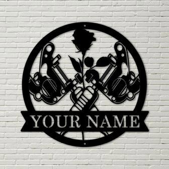 Personalized Tattoo Artist Metal Sign Art, Custom Tattoo Artist Metal Sign, Tattoo Artist Gifts, Job Gift, Birthdy Gift - Thegiftio UK