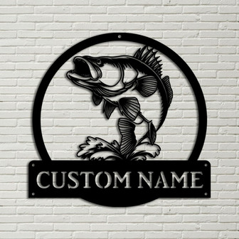 Personalized Walleye Fishing Metal Sign Art Custom Walleye Fishing Metal Sign Walleye Fishing Gifts for Men Walleye Fishing Gift - Thegiftio UK