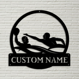 Personalized Water Polo Sport Monogram Metal Sign Art, Custom Water Polo Sport Metal Sign Hobbie Gifts, Sport Gift, Birthday Gift - Thegiftio UK