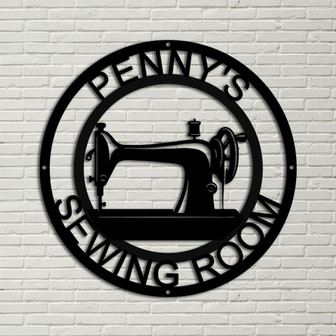 Sewing room sign, personalized sign, sewing sign, metal sewing sign, quilting sign, sewing machine sign, gift for grandma, gift for mom - Thegiftio UK